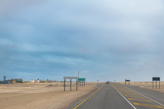 Road C34 in the north of Swakopmund, Namibia