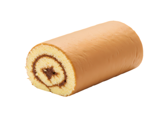 Delicious Swiss Roll Cake Recipe and Images on Transparent background