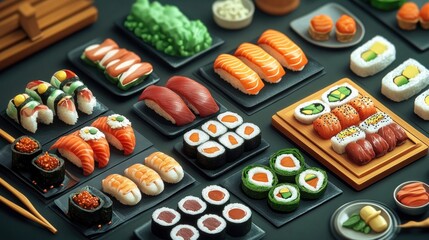 Diverse sushi assortment (1)