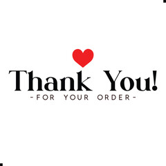 Thank You for Your Order. Elegant Thank You for Your Order Design with Stylish Graphics. Sophisticated Thank You for Your Purchase Image with Modern Elements. Chic Thank You for Your Order Graphic