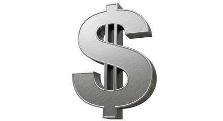 Isolated Dollar Sign