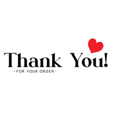 Thank You for Your Order. Elegant Thank You for Your Order Design with Stylish Graphics. Sophisticated Thank You for Your Purchase Image with Modern Elements. Chic Thank You for Your Order Graphic