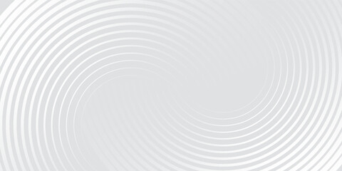 Obraz premium Abstract white glowing geometric lines on gray background. Modern shiny blue circle lines pattern. Futuristic technology concept. Suit for cover, poster,