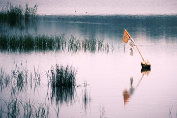 boat on the lake