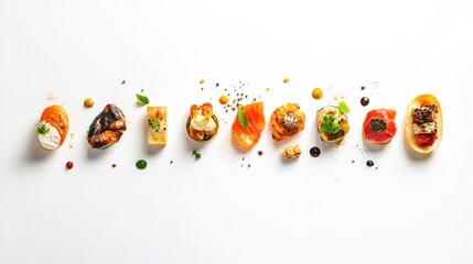 Exquisite food assortment