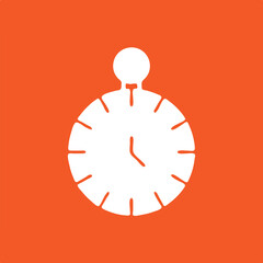 Clock icon for web and mobile. Adobe Illustrator Artwork.