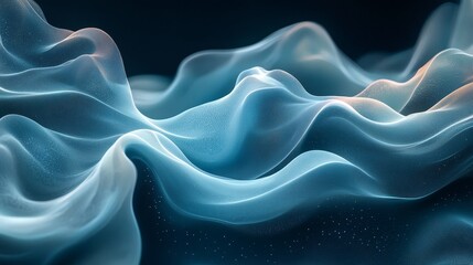 Obraz premium Abstract digital design of flowing, textured fabric.