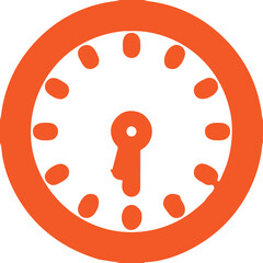 Clock icon for web and mobile. Adobe Illustrator Artwork.