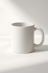 Fototapeta premium Ceramic Mug Mockup with No Logo Isolated on White