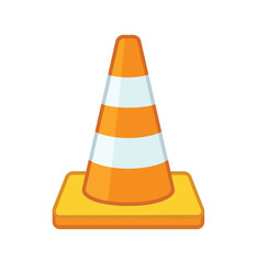 Bright Orange Traffic Cone for Road Safety and Construction