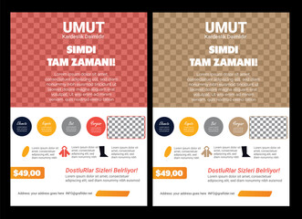 Charity Flyer New Charity and Donation Flyer Design, Corporate Business Flyer Design, Travel Brochure Design, Real State A4 Template, Vector Illustration