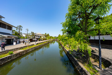 Obraz premium 2025年 5月 晴天の倉敷美観地区の風景