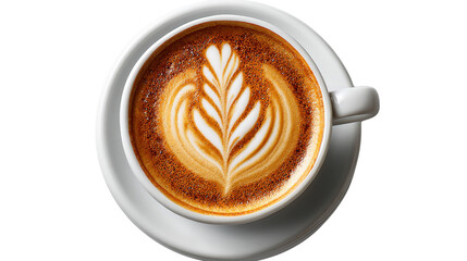 Aromatic Latte Art: A perfect cup of latte boasts a delicate and intricate latte art, a testament to the skill and artistry of a coffee barista.