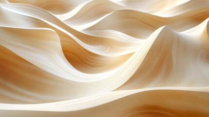 Obraz premium Abstract design of flowing, light beige, sculpted forms.