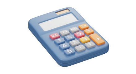 Pastel-colored calculator, ready to crunch numbers!