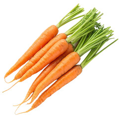carrots on a white background 