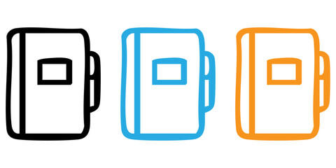 Diary Icon – Planner and Daily Schedule Vector Symbol