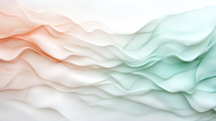 Fototapeta premium Abstract flowing waves in pastel colors with gradient