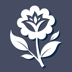 Obraz premium Vintage floral vector illustration with lily and leaf design