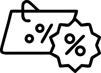 percent symbol on a white background