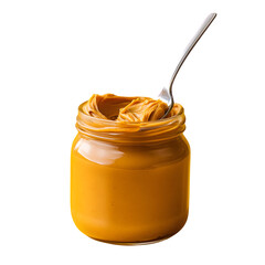 bowl of peanut butter isolated on transparent background