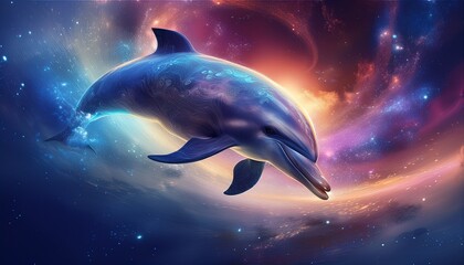 dolphin in the night