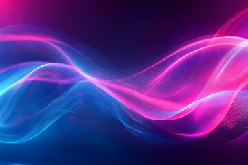 Naklejka premium Pink and Blue Abstract Wave Background