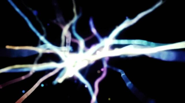 Neural Network Animation Showing Brain Activity