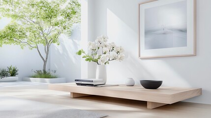 Serene Minimalist Still-life