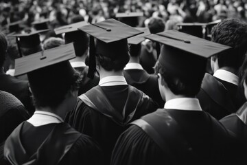 Obraz premium College Graduates Ready for Recruitment and Careers