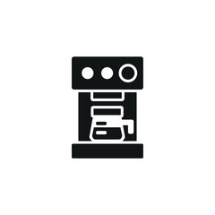 Coffee machine icon. Simple coffee machine icon for social media, app and web design. Vector illustration.