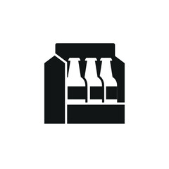 Beer pack icon. Simple Beer pack icon for social media, app and web design. Vector illustration.