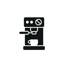 Coffee machine icon. Simple coffee machine icon for social media, app and web design. Vector illustration.