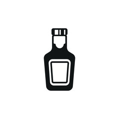 Sauce bottle icon. Simple sauce bottle icon for social media, app and web design. Vector illustration.