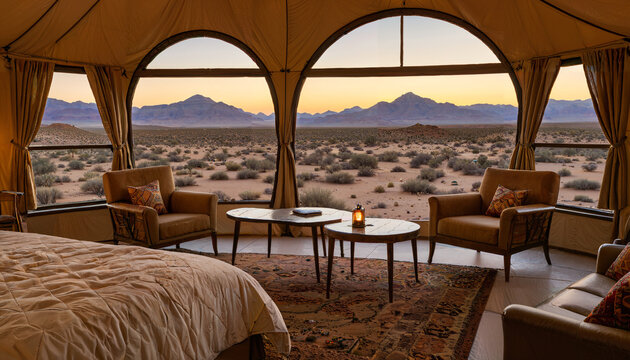 Le paysage luxuriant du désert