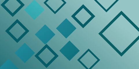 The stylized modern blue gradient  abstract geometric square background with shadow. Vector illustration. You can use for poster, flyer, template, banner, wallpaper.	
