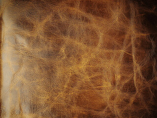 Fototapeta premium Rich Brown Leather Texture Vintage Cowhide Background Rustic Grunge Design