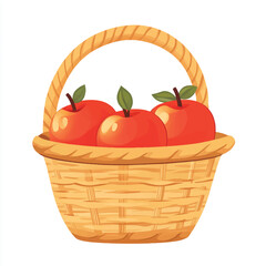 a Apple on basket