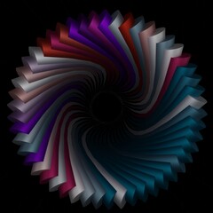 3D geometrische Objekte,gerendert.