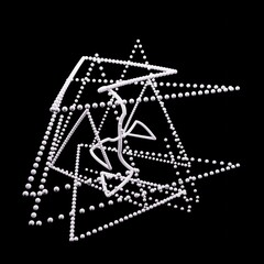 3D geometrische Objekte,gerendert.