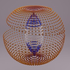 3D geometrische Objekte,gerendert.