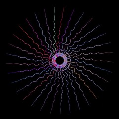 abstrakte Formen und Geometrie in 3D,gerendert.