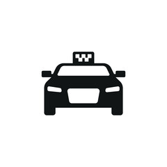 Obraz premium Taxi icon. Simple taxi car icon for social media, app and web design. Vector illustration.