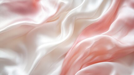Obraz premium Soft Pale Dusty Rose Pink Silk Fabric Smooth and Flowing Texture