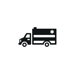 Ambulance icon. Simple ambulance icon for social media, app and web design. Vector illustration.