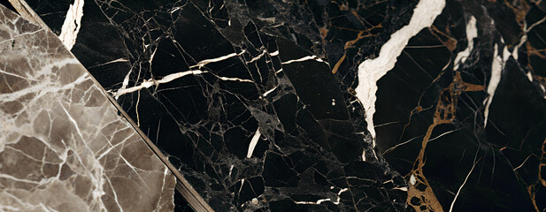 Black and Brown Marble Texture Background Image