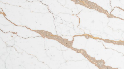 Obraz premium Elegant White Marble Texture with Golden Veins for Design Projects