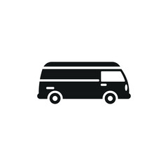 Minibus icon. Simple minibus icon for social media, app and web design. Vector illustration.