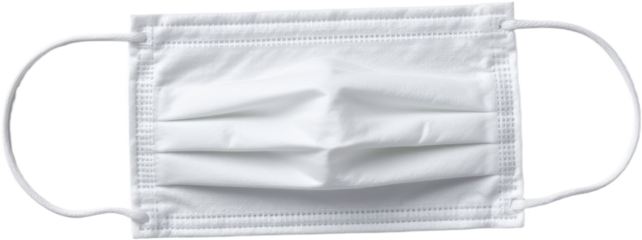 Protective mask usage during health crisis urban environment product photography isolated perspective safety concept