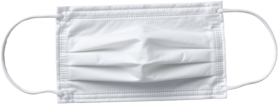 Protective mask usage during health crisis urban environment product photography isolated perspective safety concept